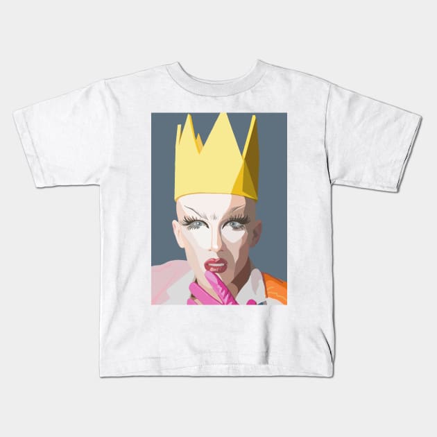 Drag Velour Kids T-Shirt by KaiVerroDesigns